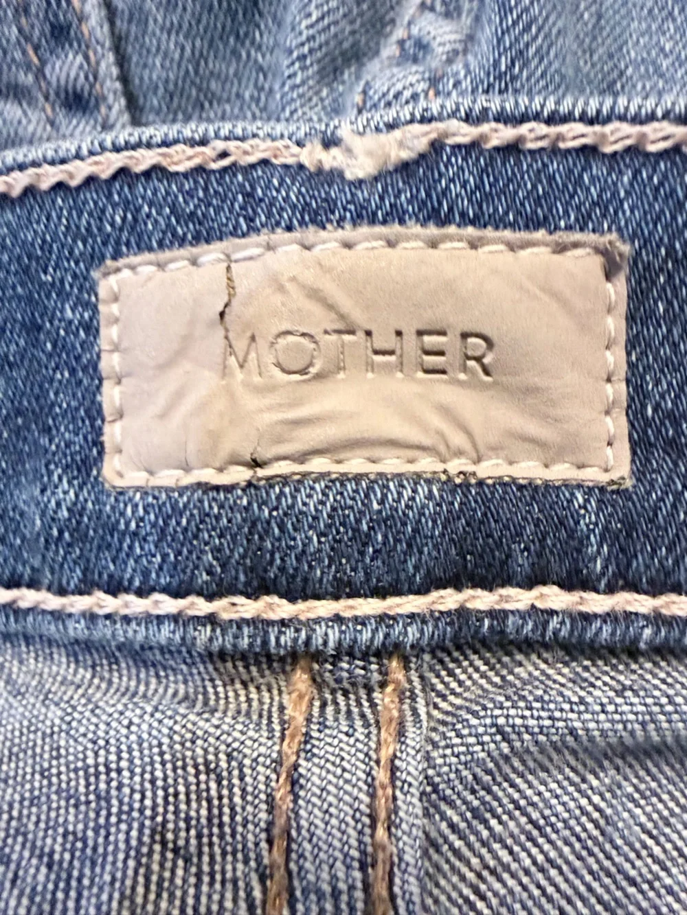 Mother Denim Insider Crop High Rise Bootcut In Double Trouble Size 25